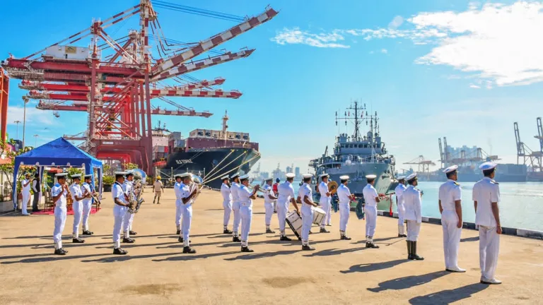 INS Nireekshak Sri Lanka Visit