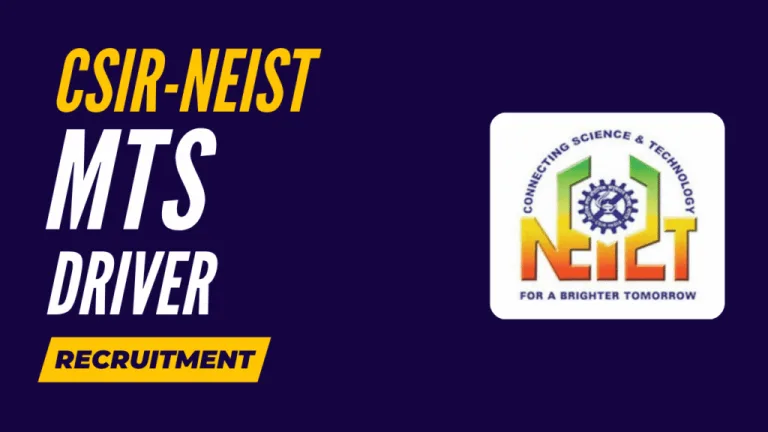 CSIR NEIST Jorhat Recruitment