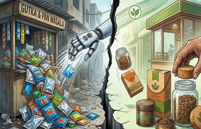 Pan Masala Plastic Ban