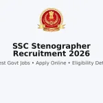 SSC Stenographer Recruitment