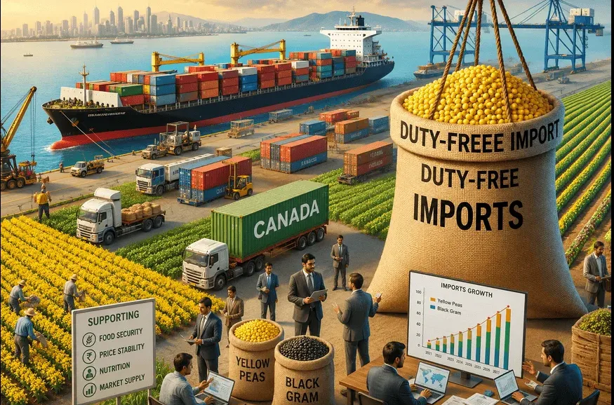 Yellow Peas Duty-Free Import