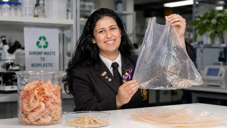 Bioplastic from Prawn Shells Innovation El Gaia Attack Bioplastic from Prawn Shells