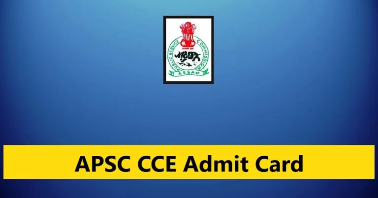 APSC CCE Admit Card