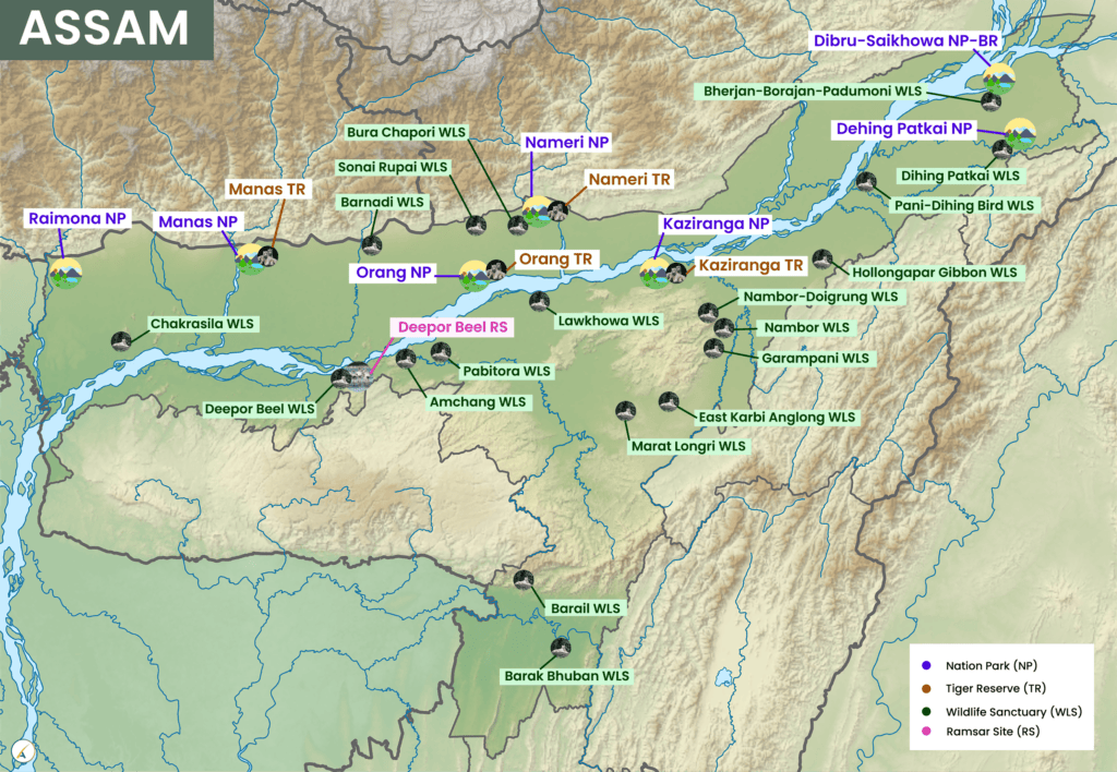 Complete List of Assam National Parks and Wildlife Sanctuaries (2026) Sitaram Raul Assam National Parks and Wildlife Sanctuaries