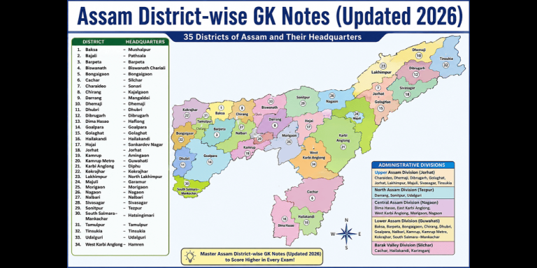 Assam District-wise GK Notes