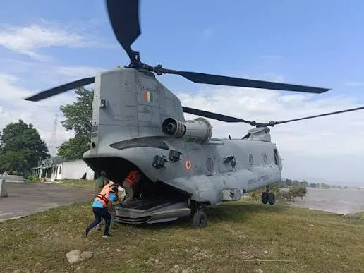 Flood Relief Helicopter