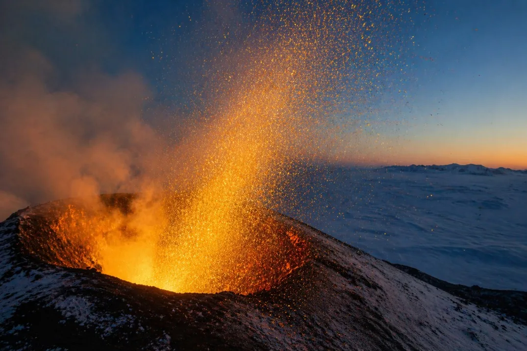 Mount Erebus Gold Crystals