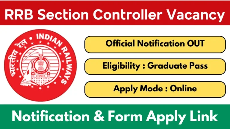 RRB Section Controller Recruitment