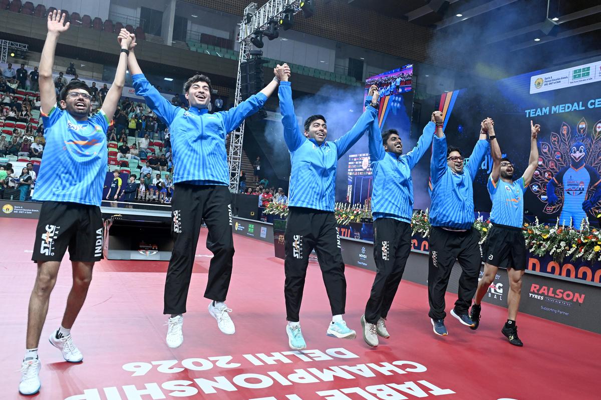 India Table Tennis Titles Win Anil Menon Spacewalk Table Tennis