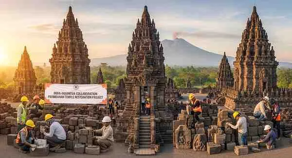 Temple Restoration by India CAPF Act Temple Restoration by India