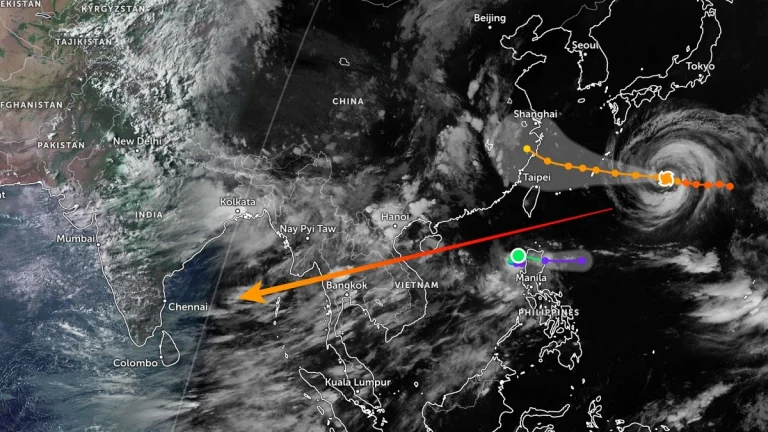 Pacific Typhoon Monsoon Impact