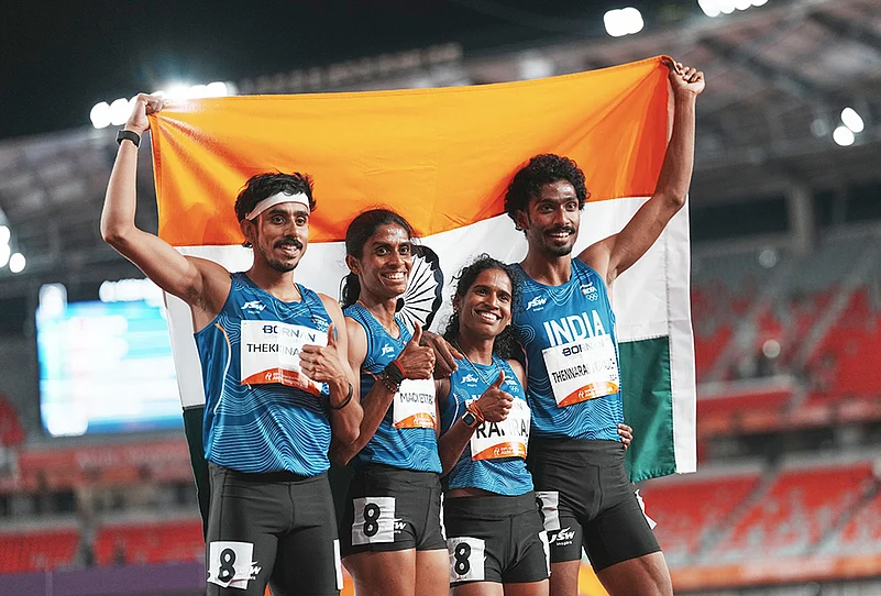 Mixed 4x400m Relay Silver for India Mixed 4x400m Relay Mixed 4x400m Relay