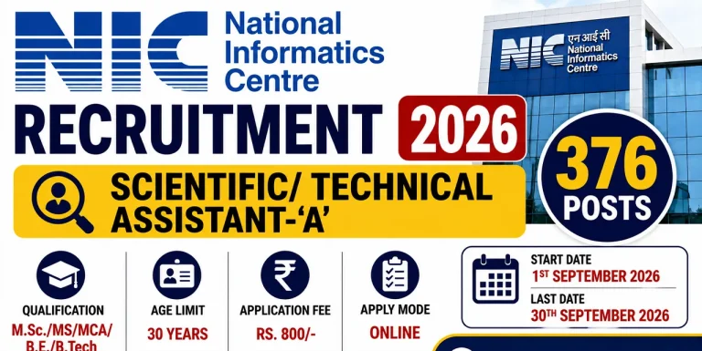 National Informatics Centre Recruitment