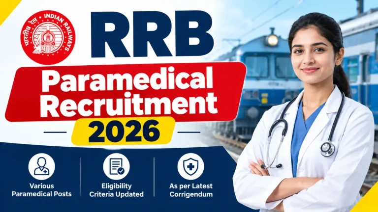 RRB Para Medical Recruitment