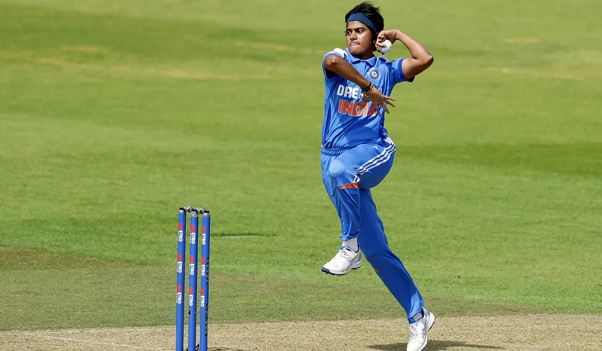 Sree Charani Sets T20I Record Indian Peafowl Sree Charani