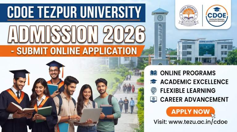 CDOE Tezpur University Admission