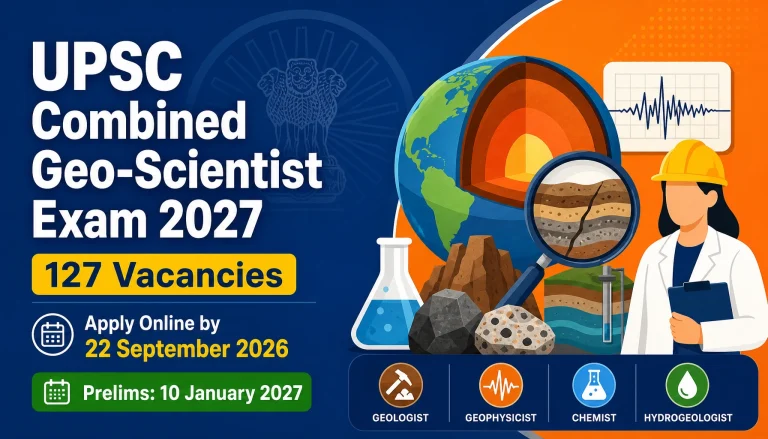 UPSC Combined Geo-Scientist Examination