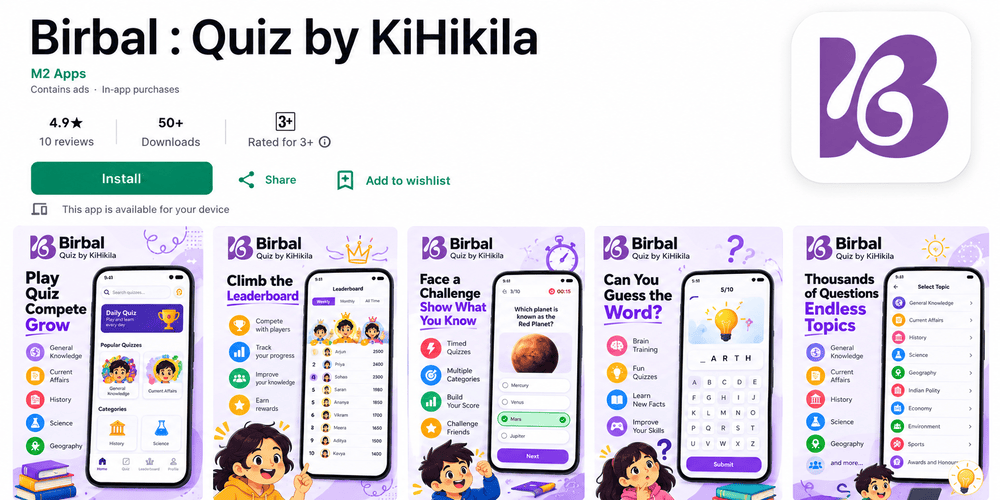 Best Quiz Game for Students and Aspirants