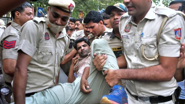Rajghat Protest