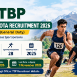 ITBP Sports Quota Recruitment