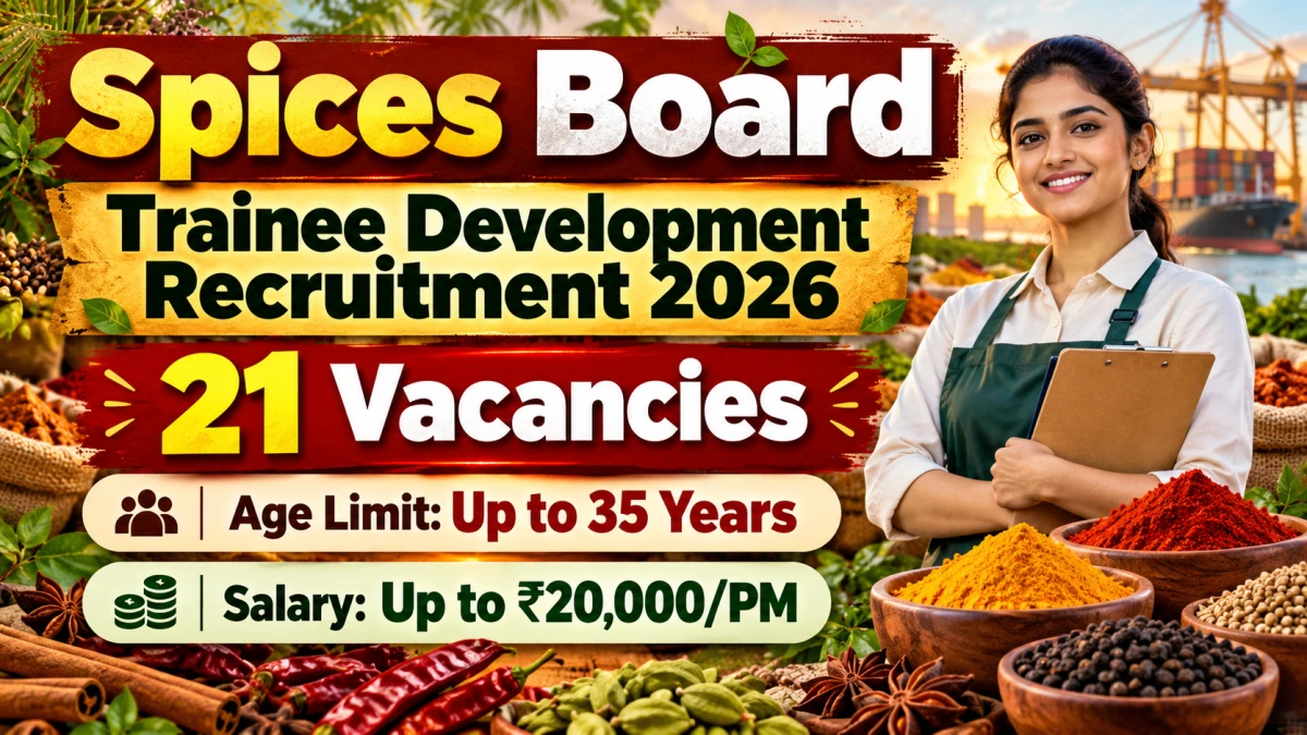 Spices Board Guwahati Recruitment